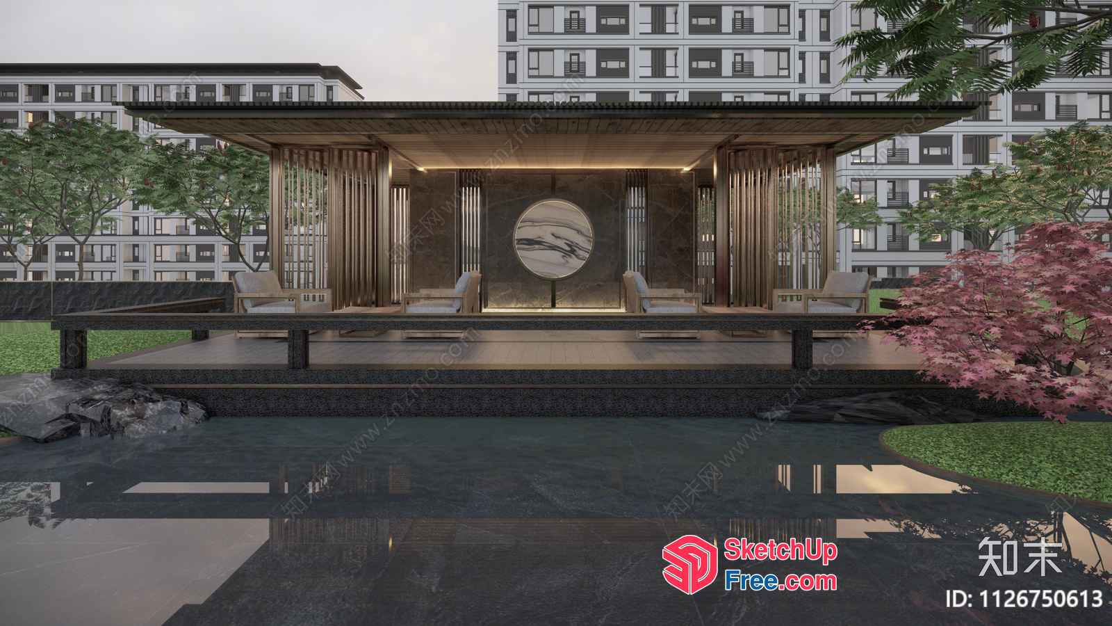Luxurious Modern Exterior Design 3D SketchUp File