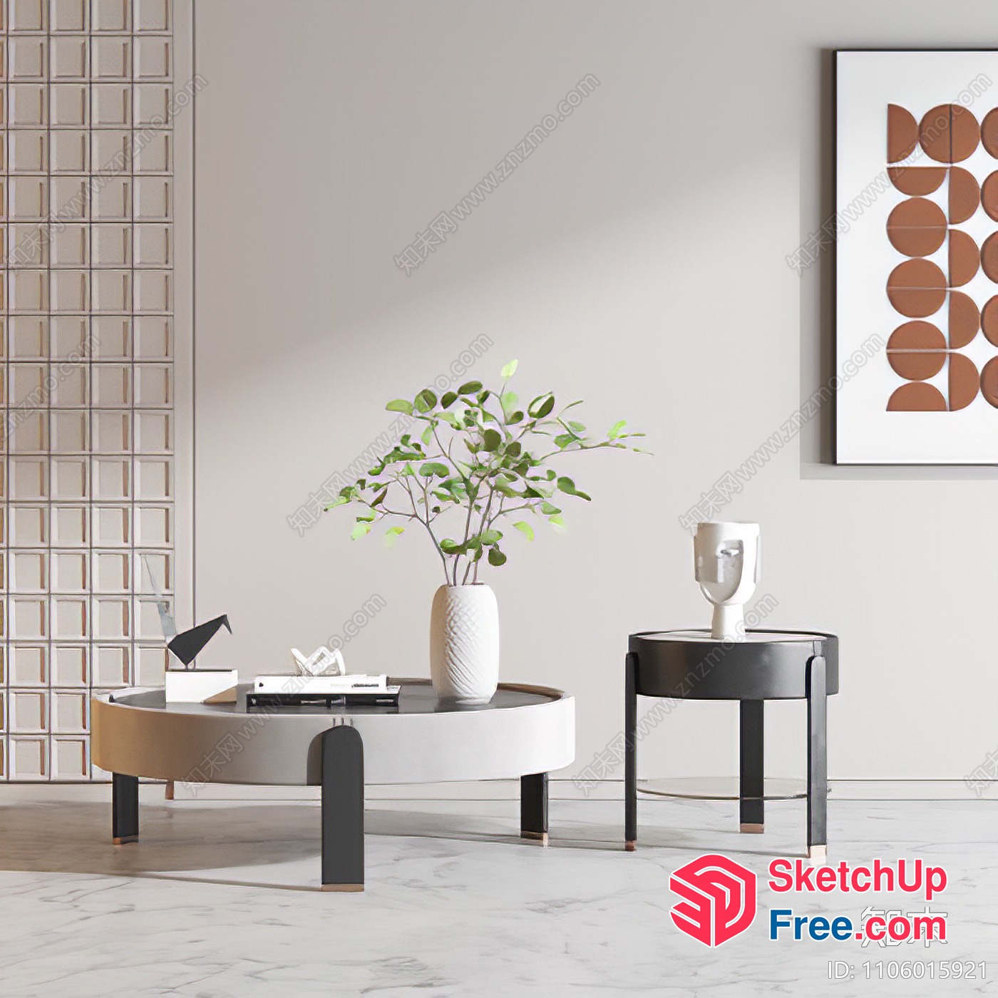 Modern Minimalist Interior Design 3D SketchUp File