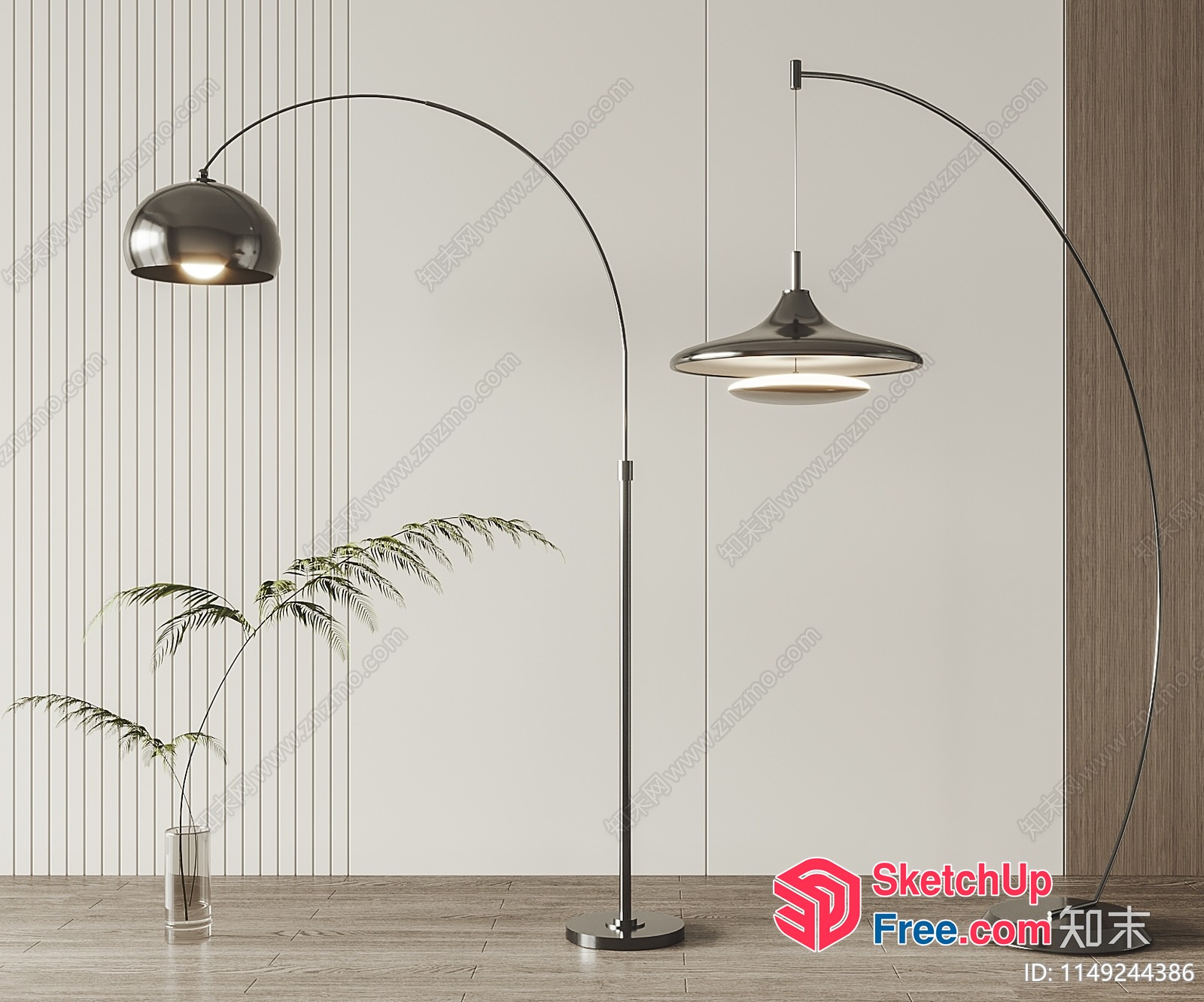 Elegant Modern Floor Lamp With Sleek Design 3D SketchUp File