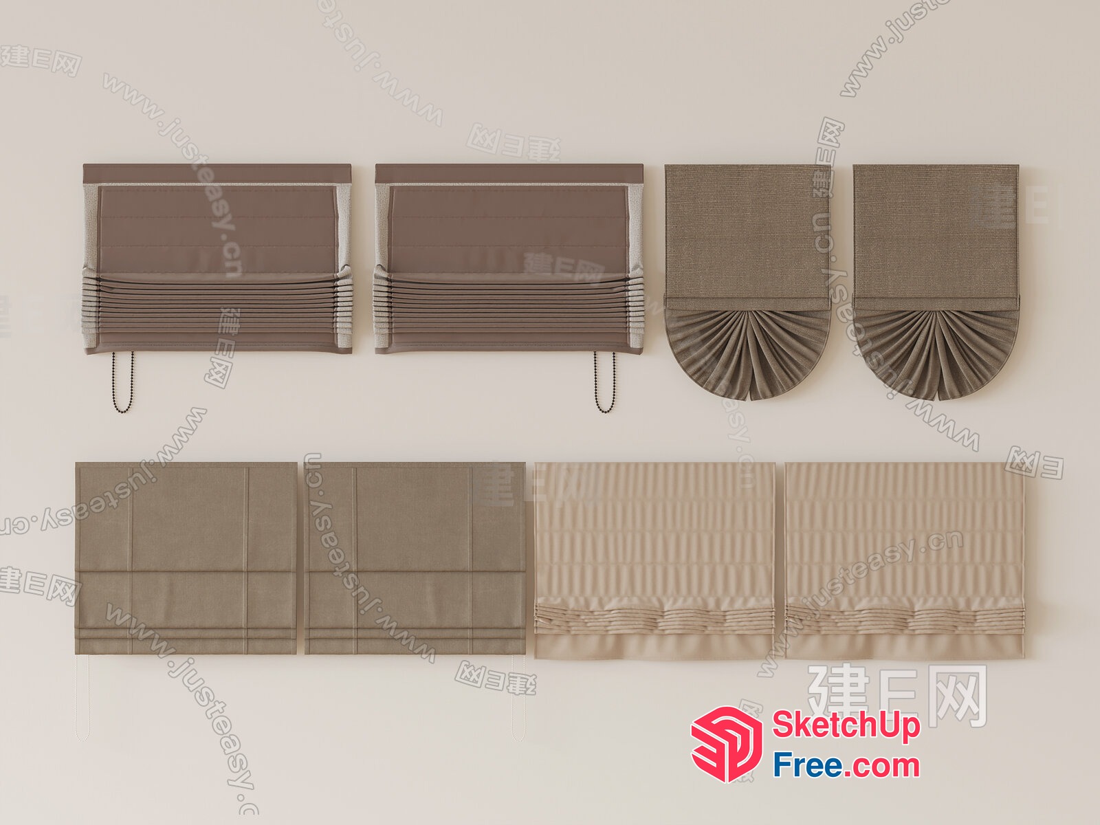 Window Treatment Options 3D SketchUp File