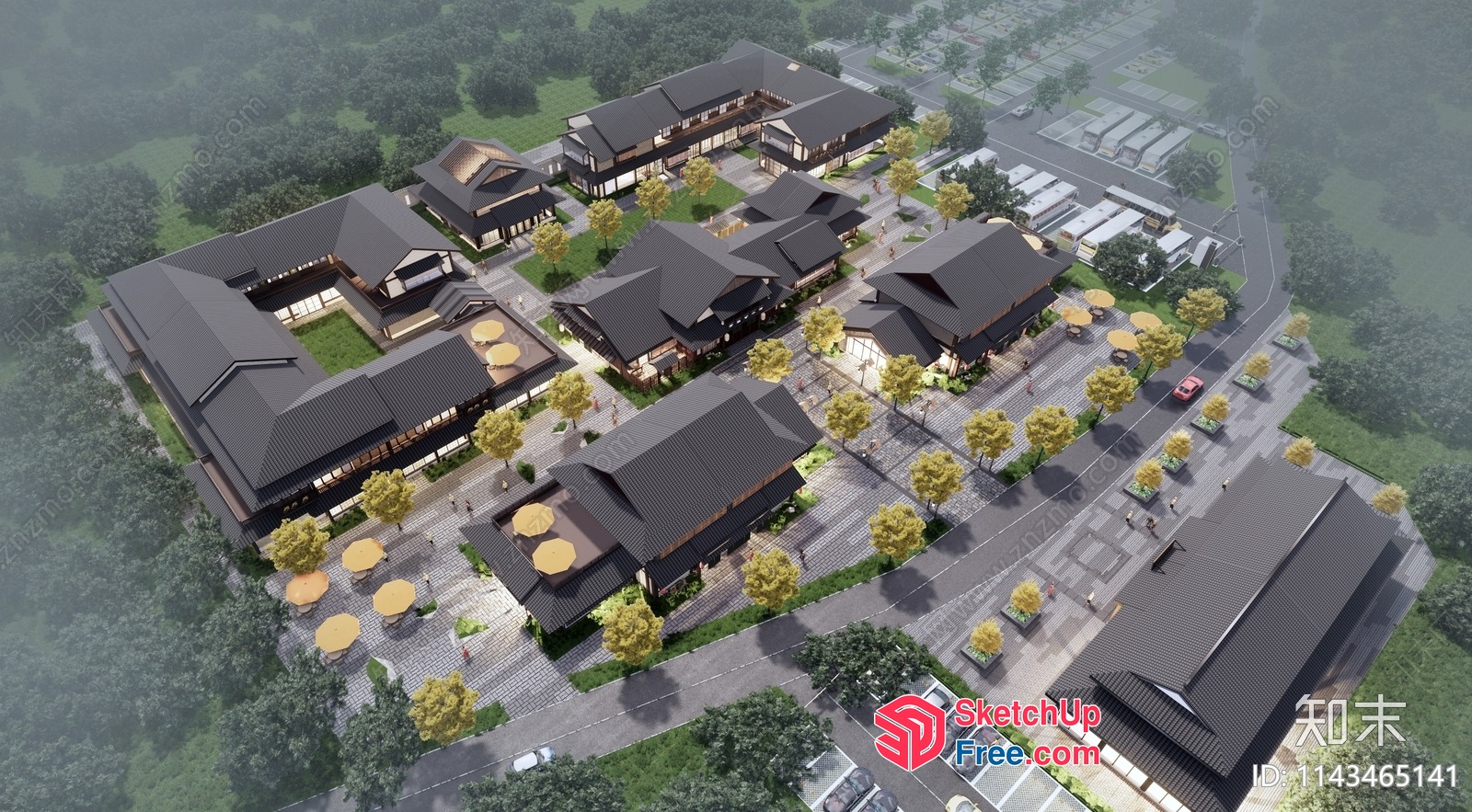 Japanese Style Villa Collection 3D SketchUp File