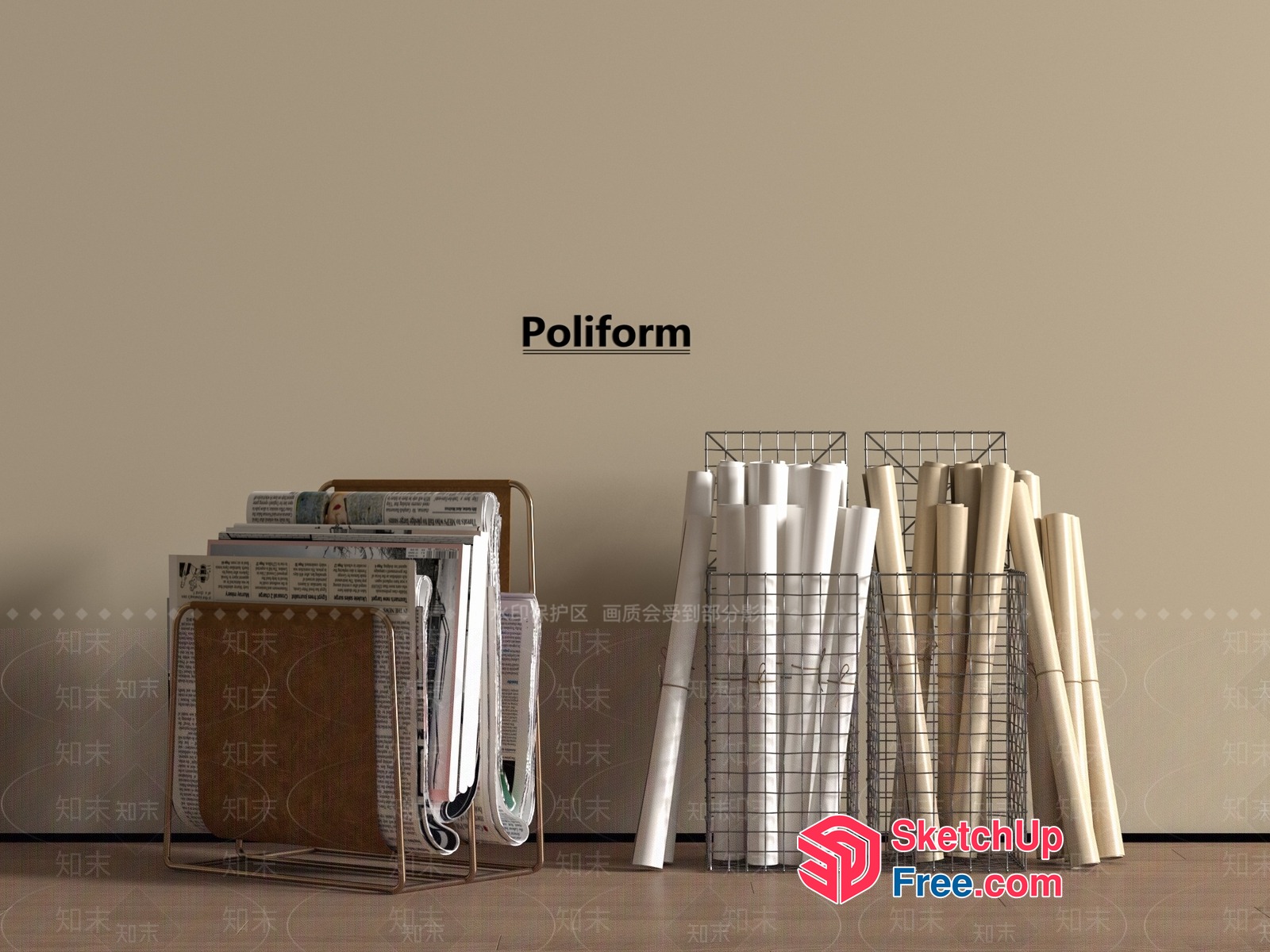 Poliform Furniture And Decor 3D SketchUp File