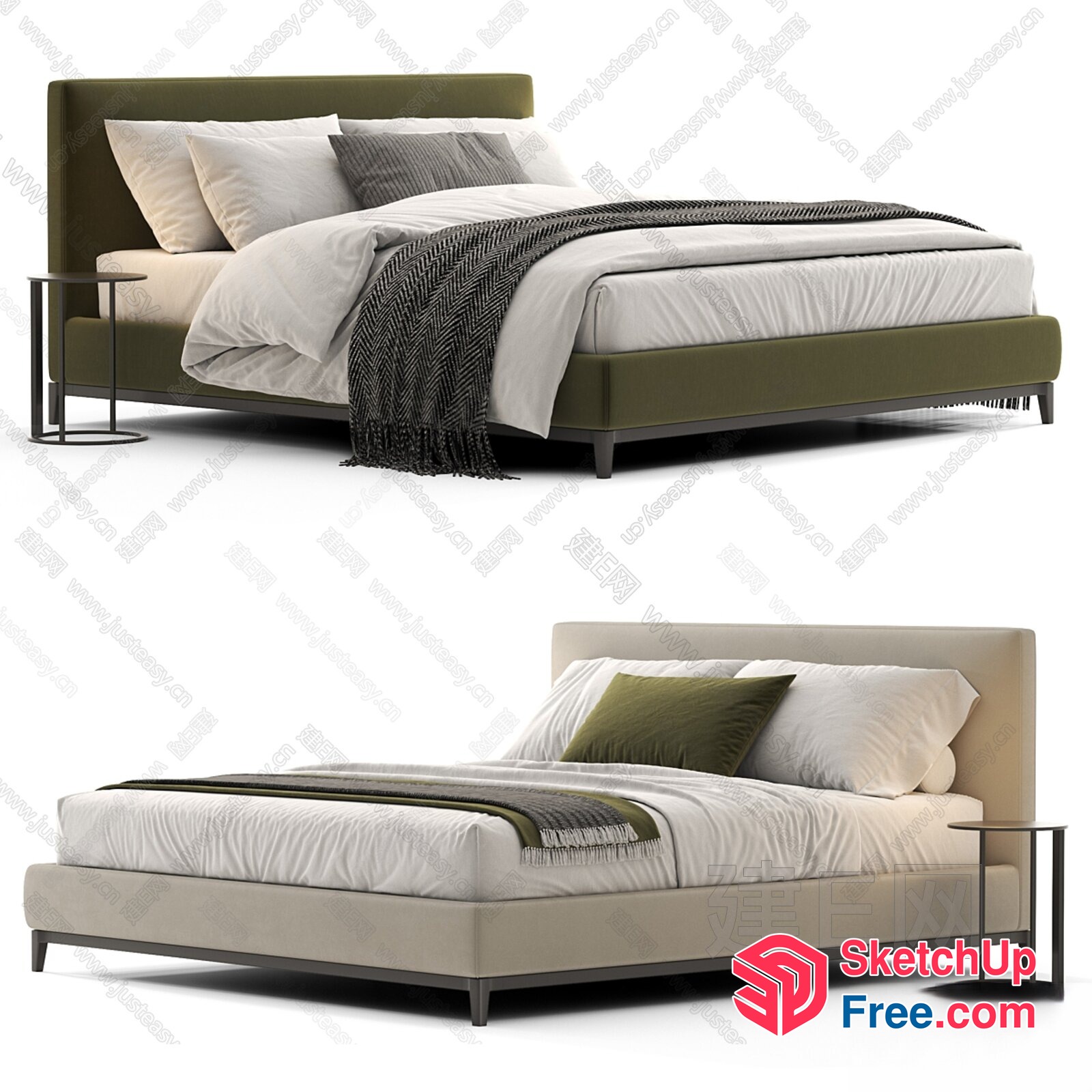 Modern Bed Room Furniture 3D SketchUp File
