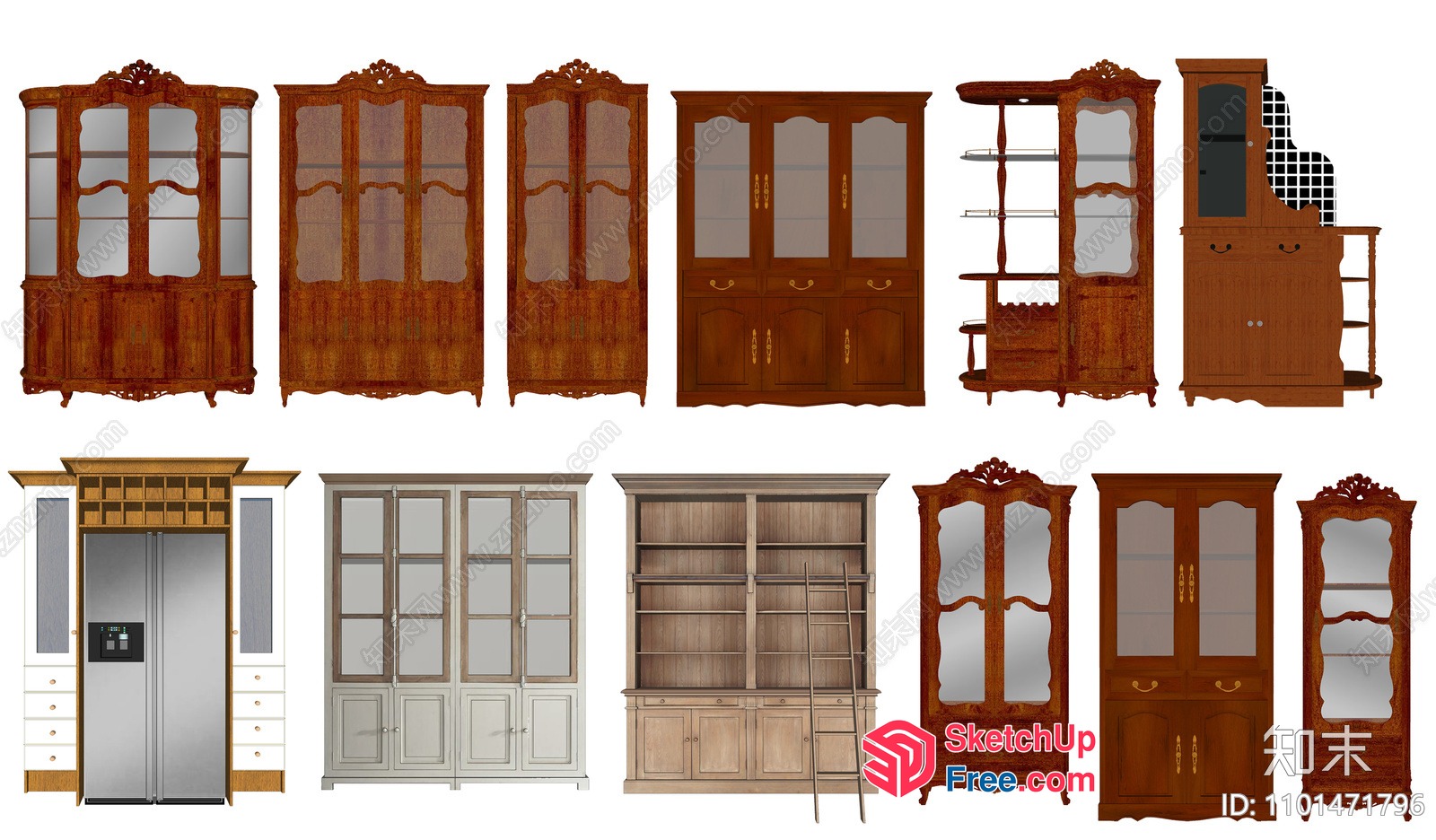 Classic Wooden Furniture Collection 3D SketchUp File