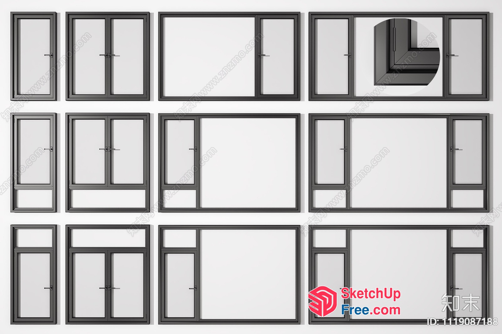Windows And Doors Collection 3D SketchUp File