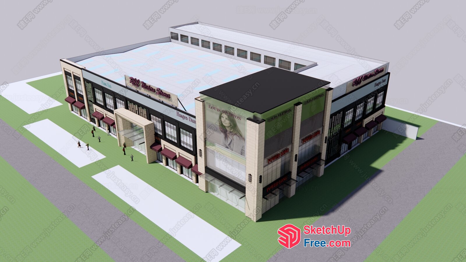Commercial Street Cladding 3D SketchUp File