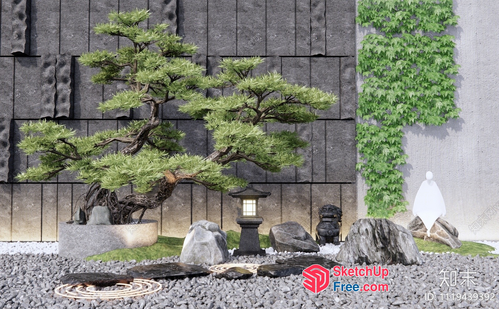 Serene Japanese Garden Oasis 3D SketchUp File