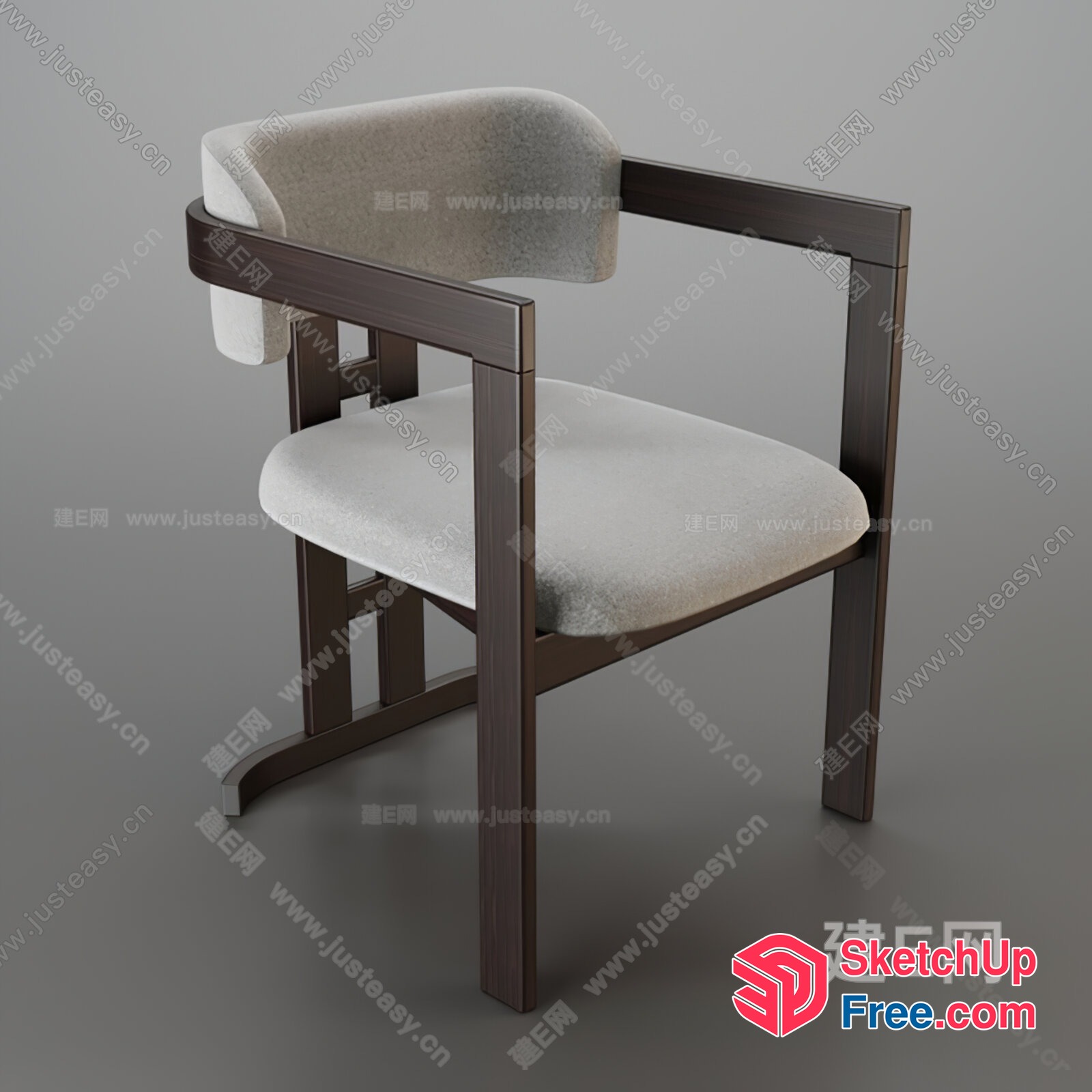 Contemporary Modern Minimalist Armchair 3D SketchUp File