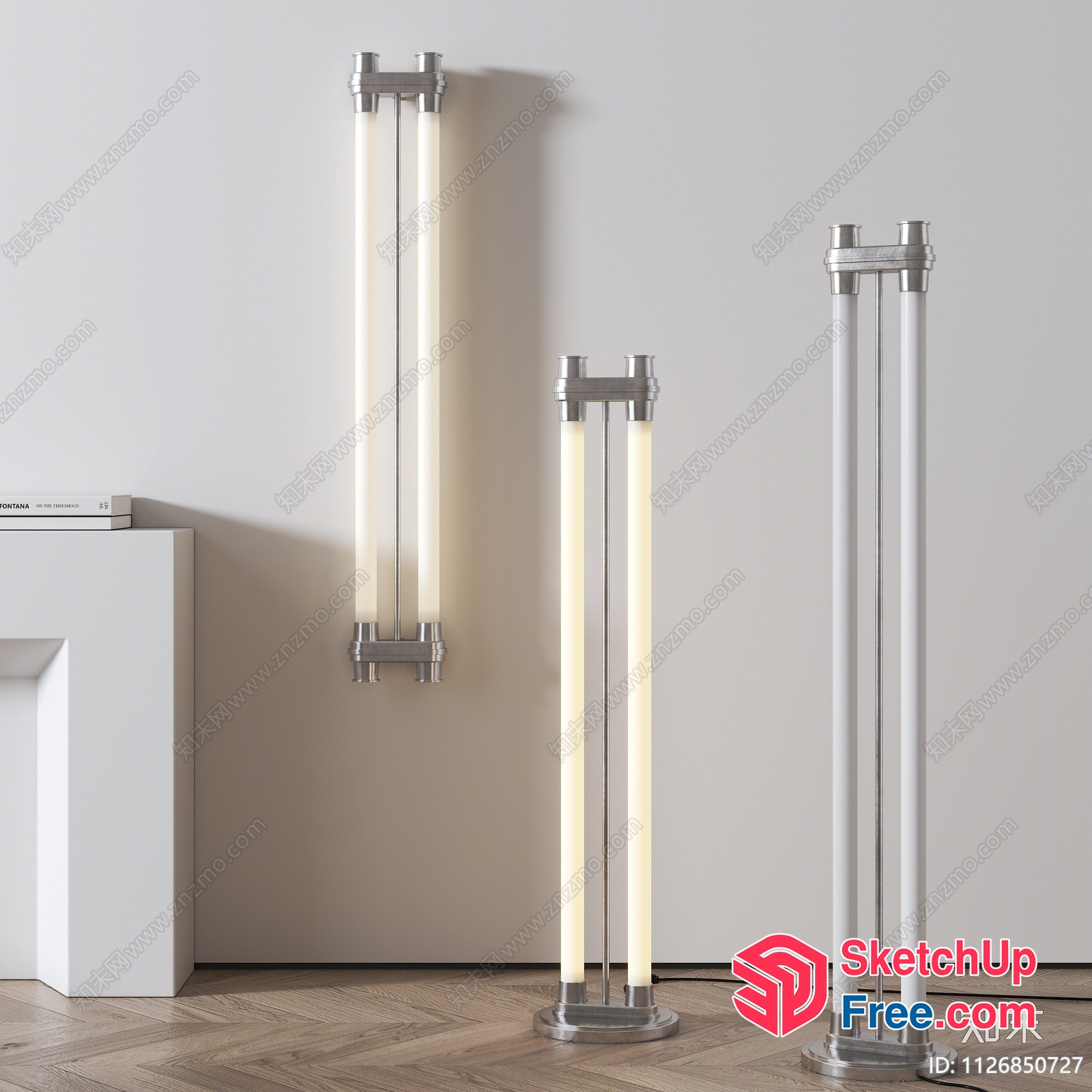 Modern Minimalist Industrial Style Lighting Fixtures 3D SketchUp File