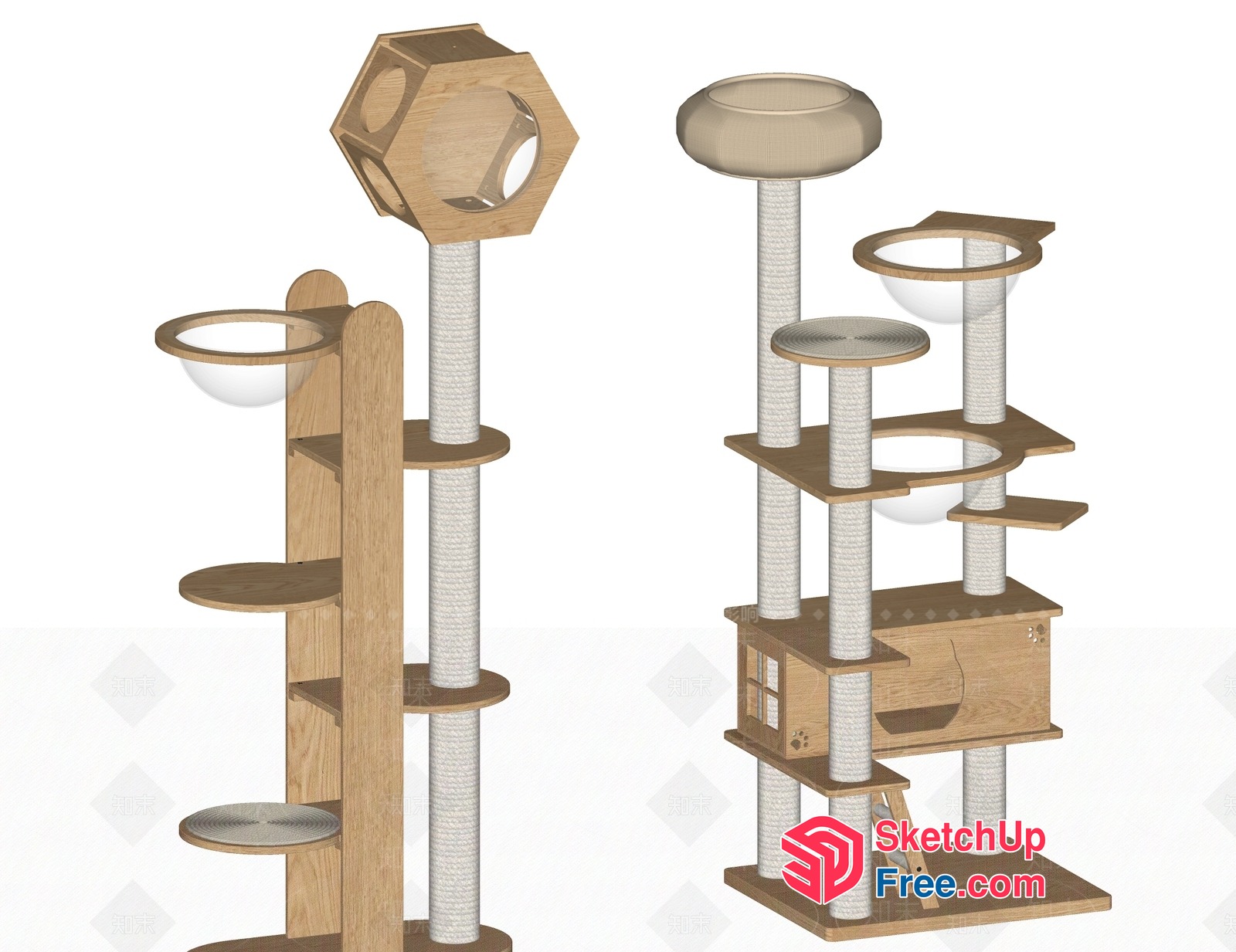 Cat Tower Furniture 3D SketchUp File