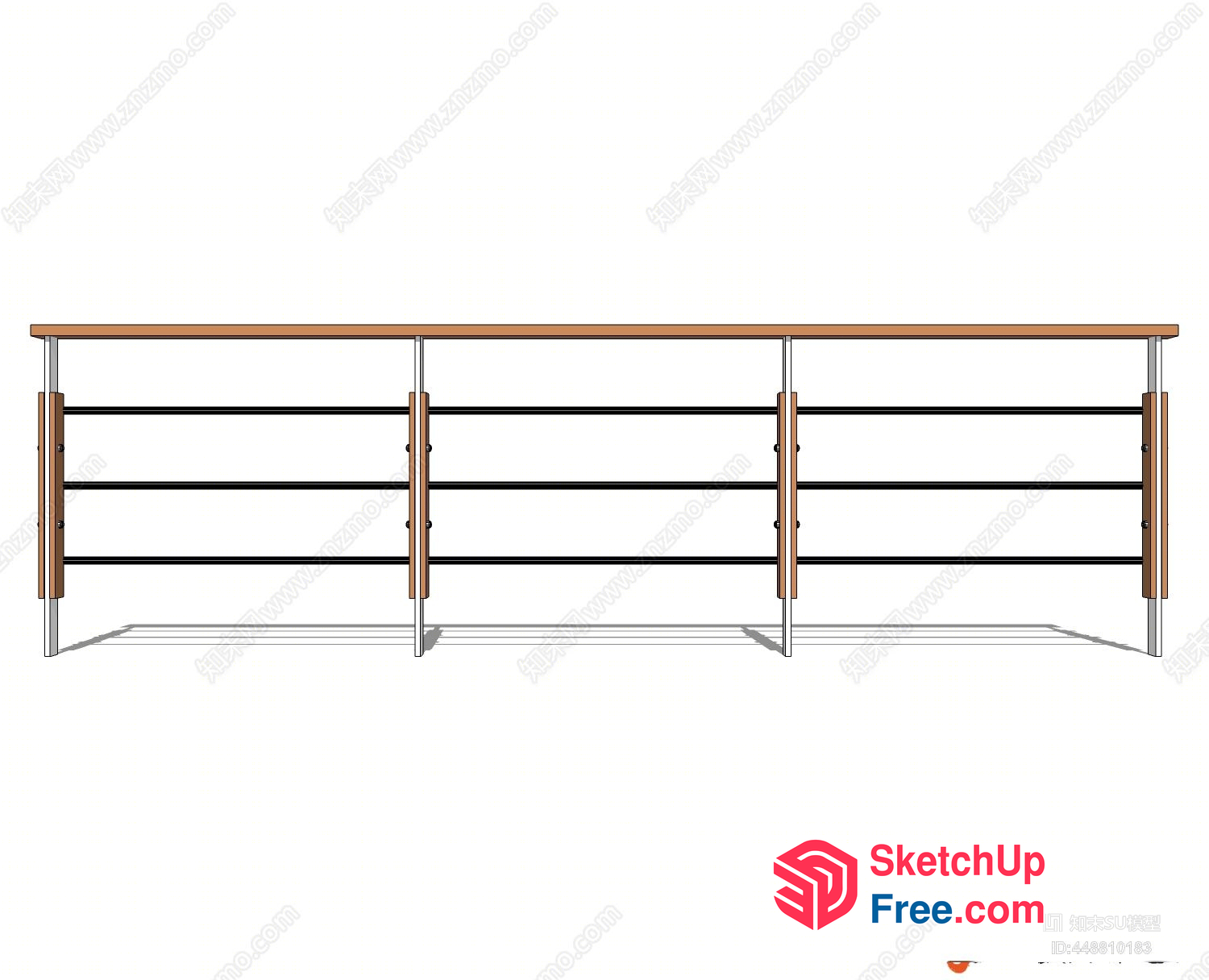 Simple Railing Design For Balcony 3D SketchUp File