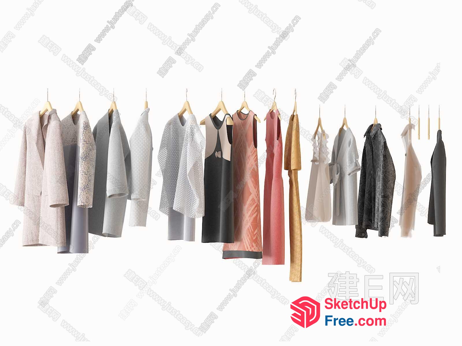 Elegant Clothing Display 3D SketchUp File