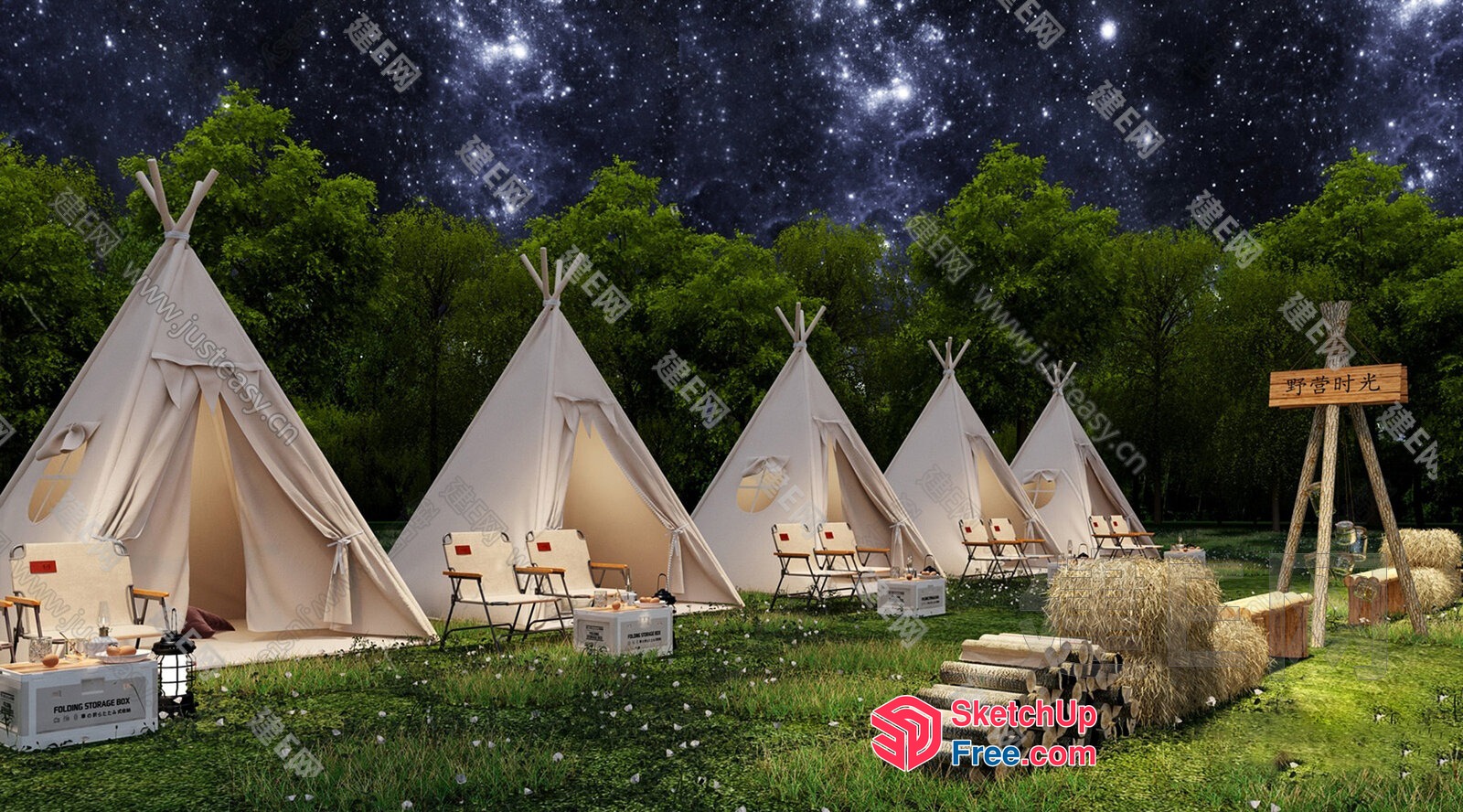 Serene Outdoor Retreat 3D SketchUp File