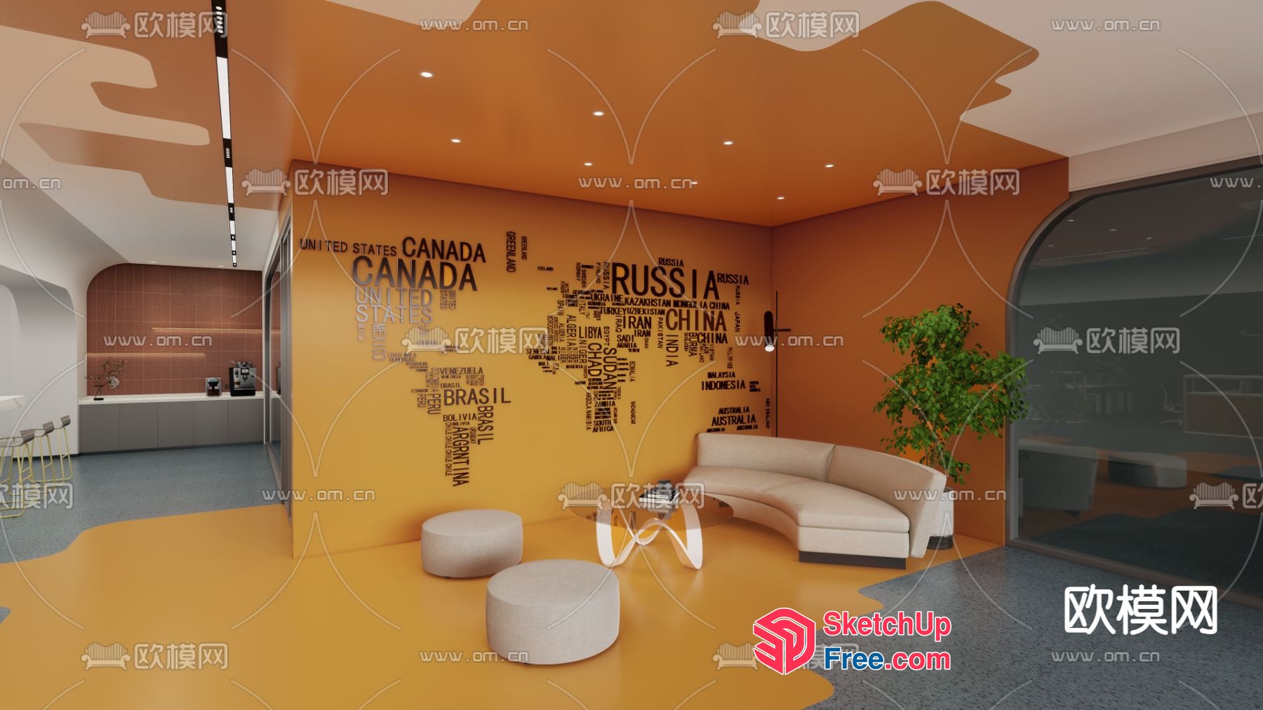 International Interior Design 3D SketchUp File