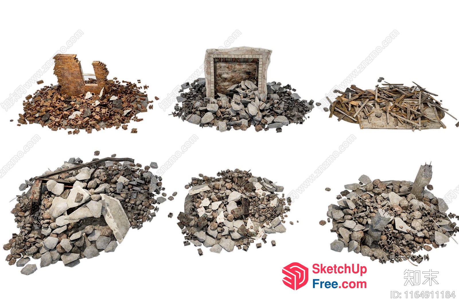Demolished Interior Architecture 3D SketchUp File