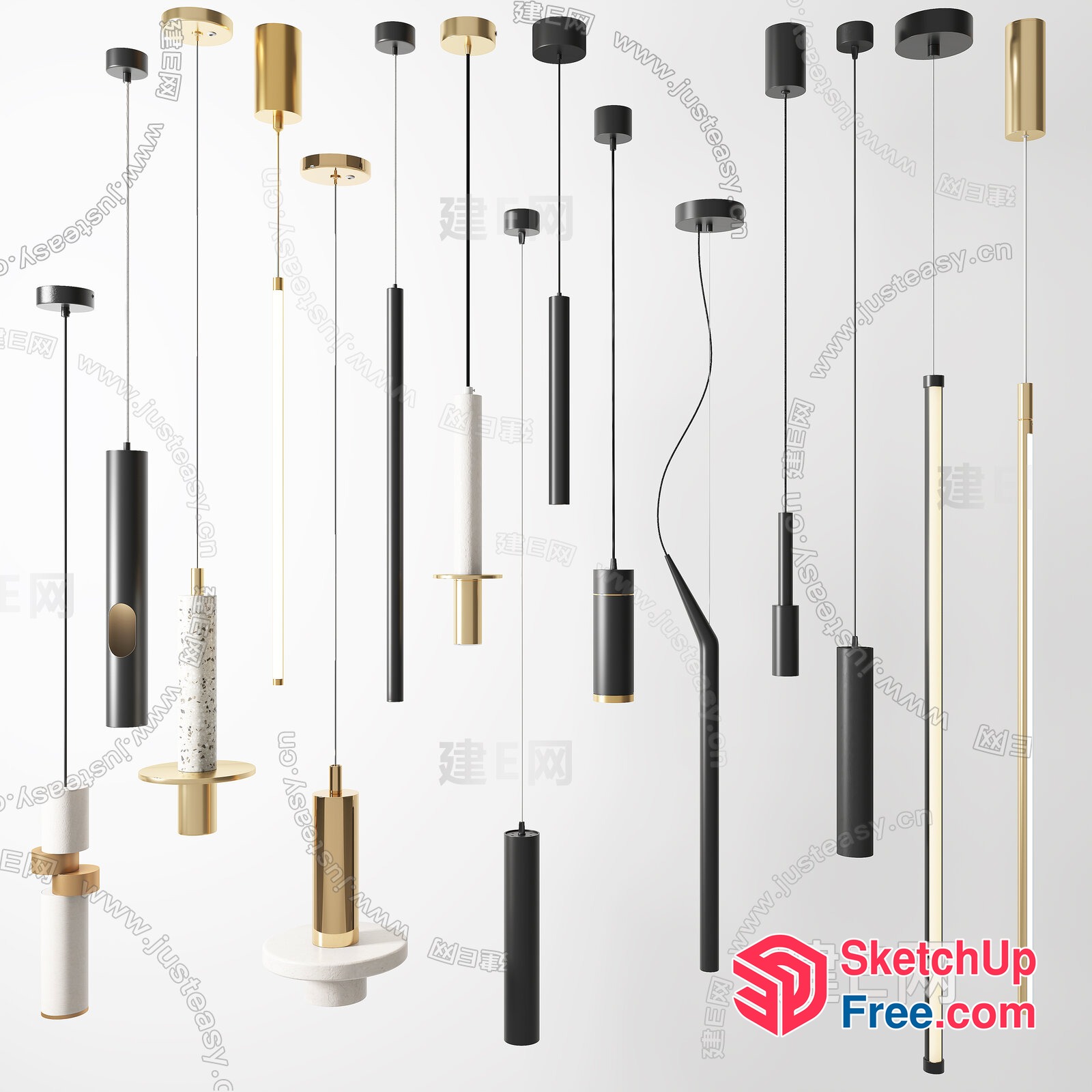 Modern Lighting Fixtures 3D SketchUp File