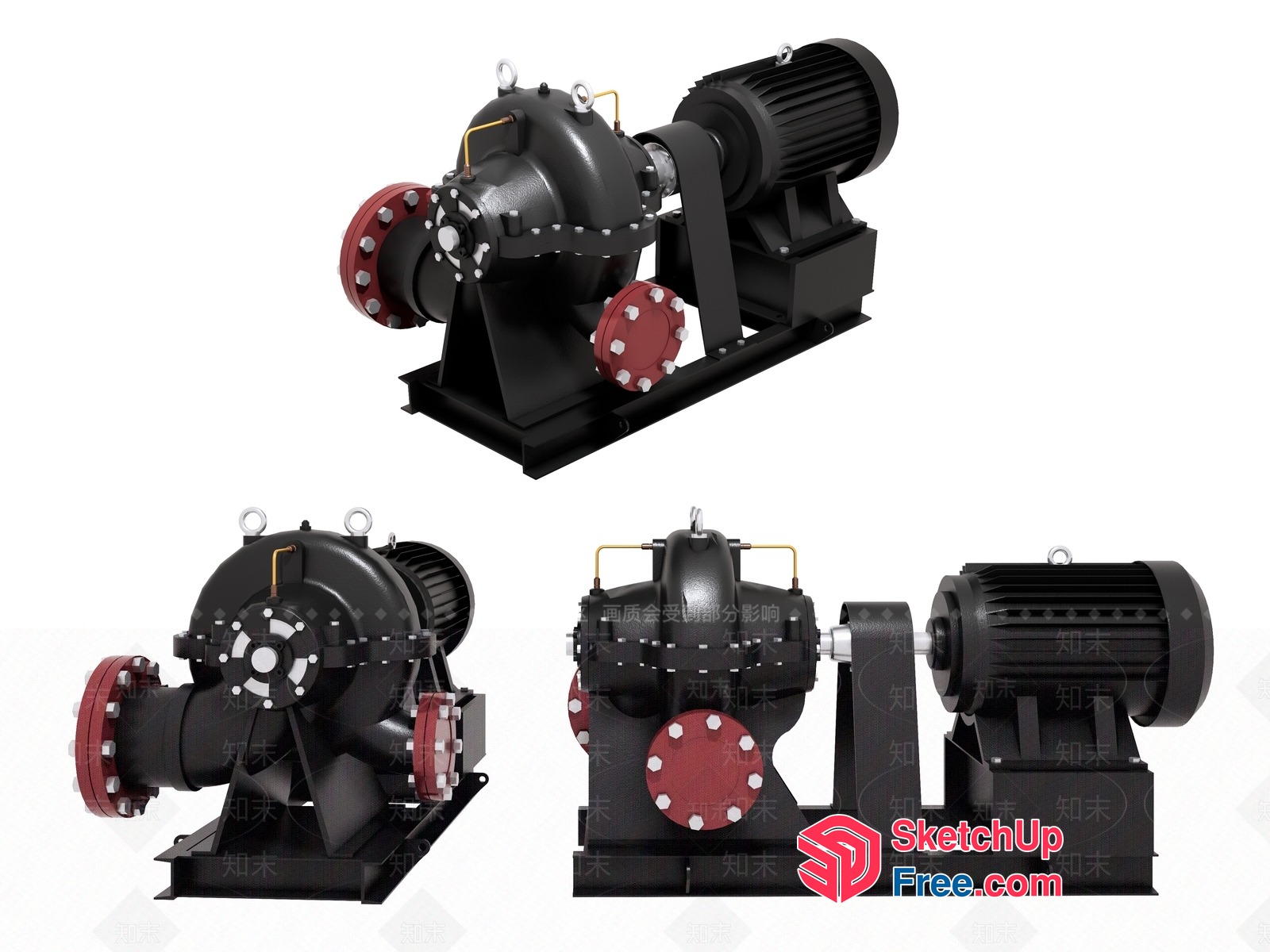 Industrial Pump System 3D SketchUp File