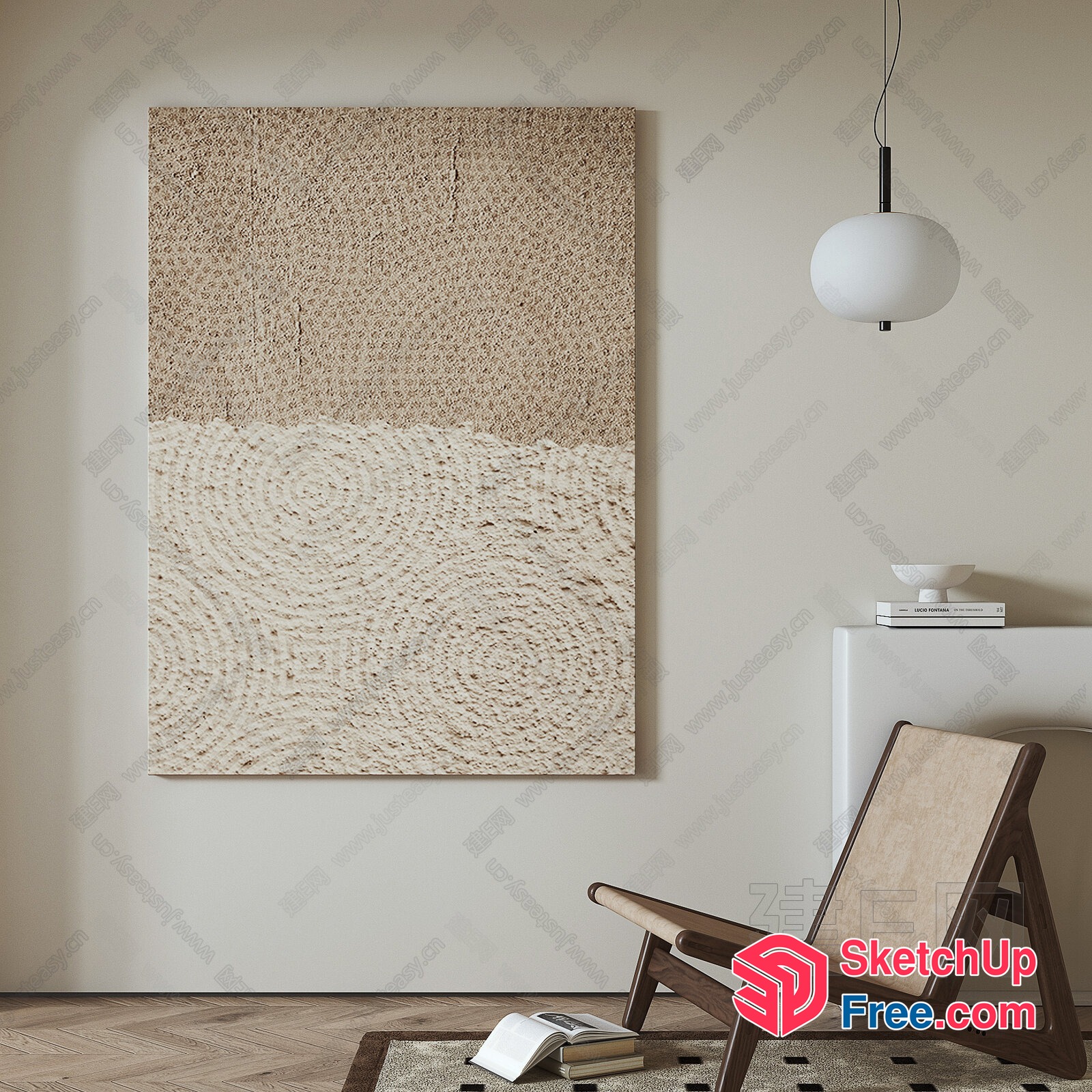Minimalist Scandinavian Interior Design 3D SketchUp File