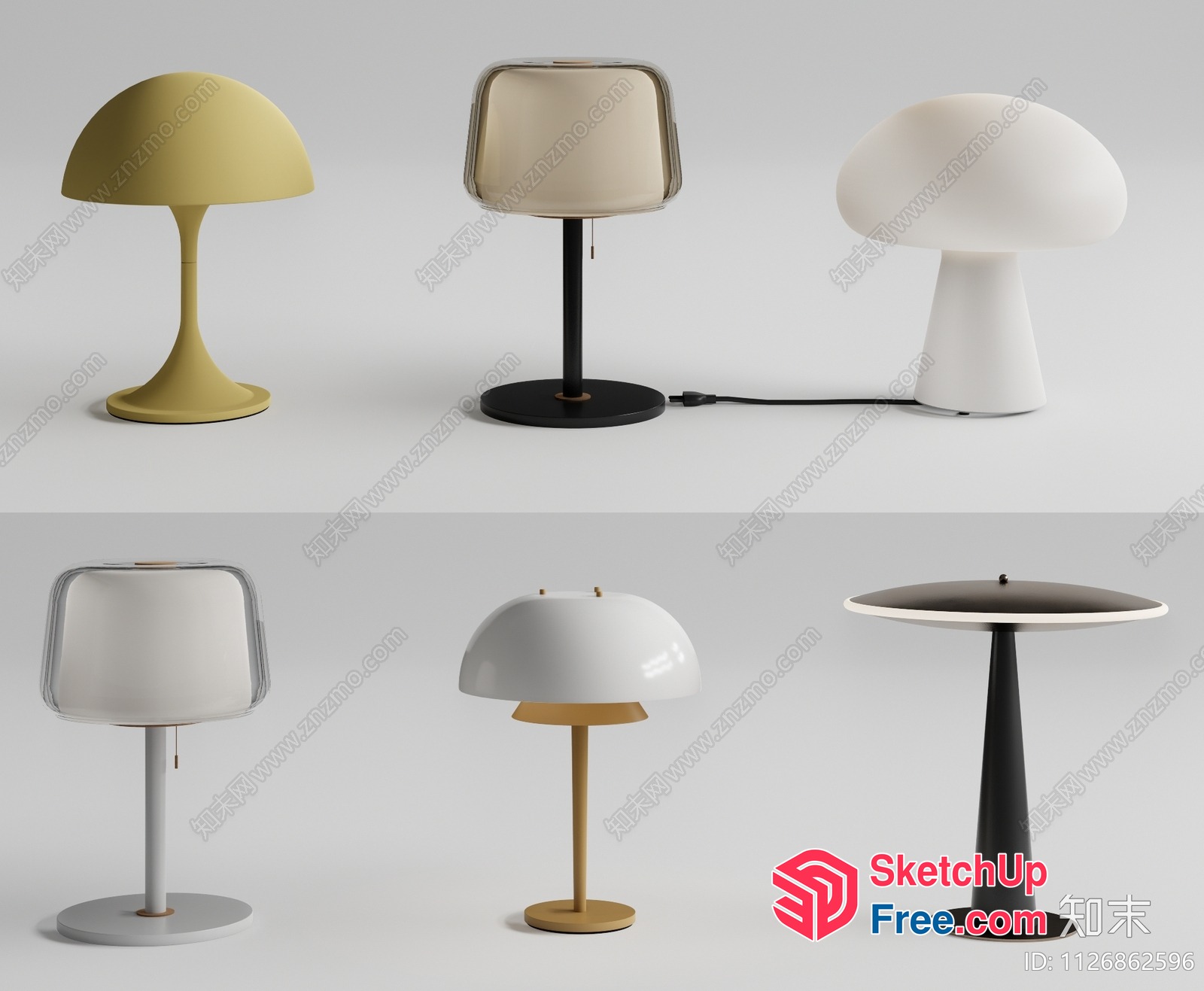 Modern Table Lamps For Contemporary Spaces 3D SketchUp File