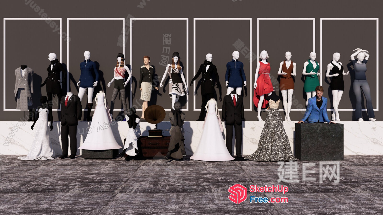 3D Models Of Various Clothing And Accessories 3D SketchUp File