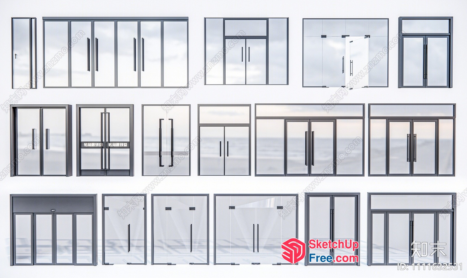 Various Doors And Windows 3D SketchUp File