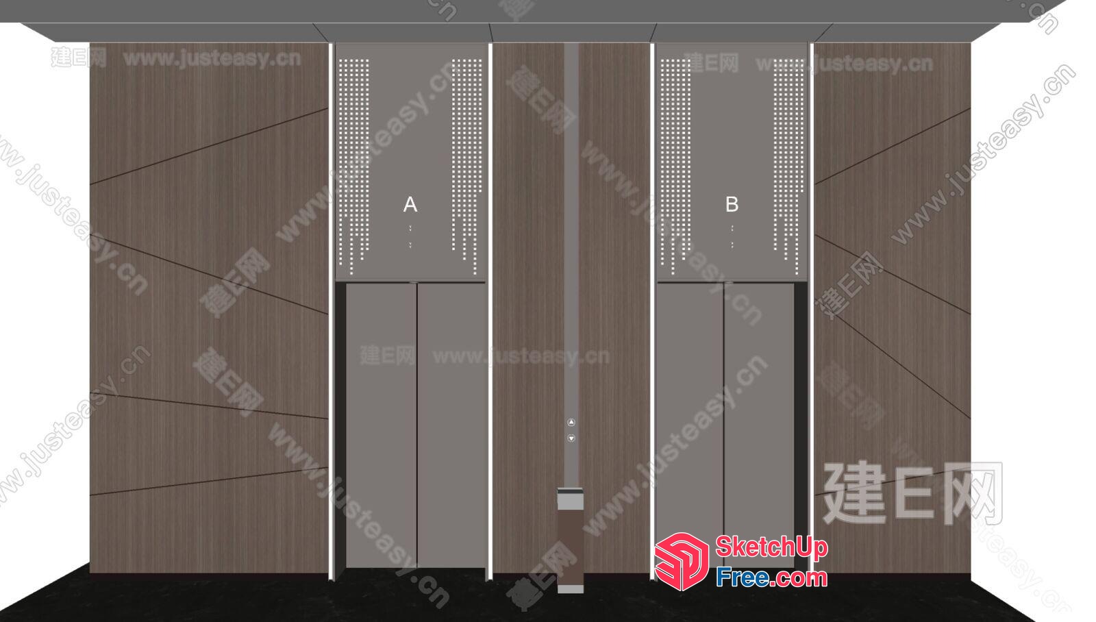 Elevator Doors And Control Panels 3D SketchUp File