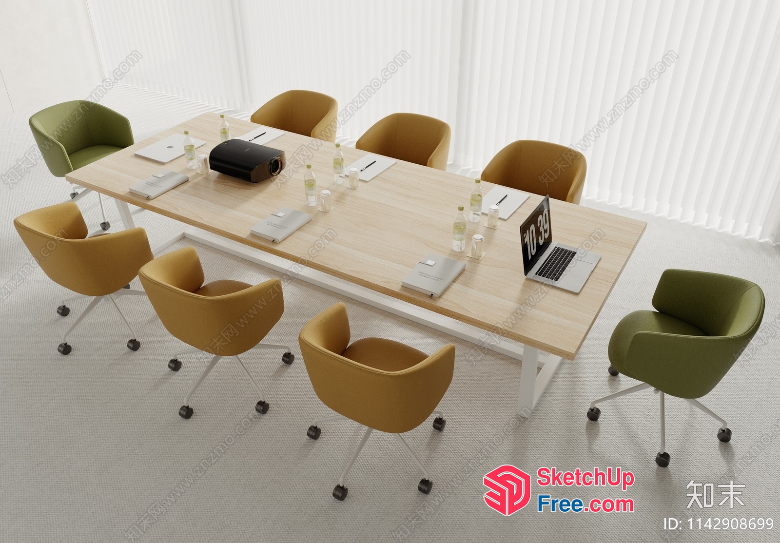 Conference Room With Office Furniture 3D SketchUp File