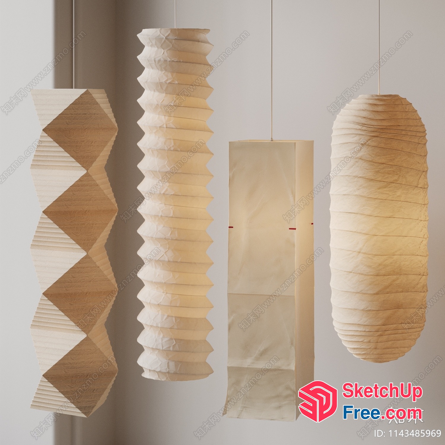 Elegant Hanging Light Fixtures For Modern Living Spaces 3D SketchUp File