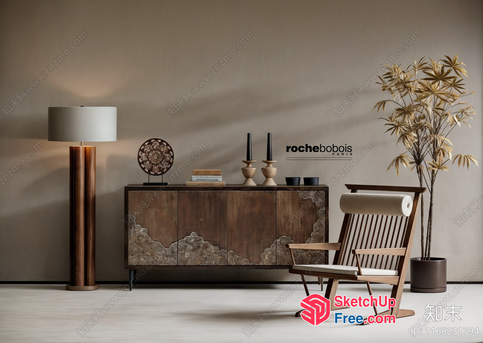 Minimalist Style Furniture And Decor 3D SketchUp File