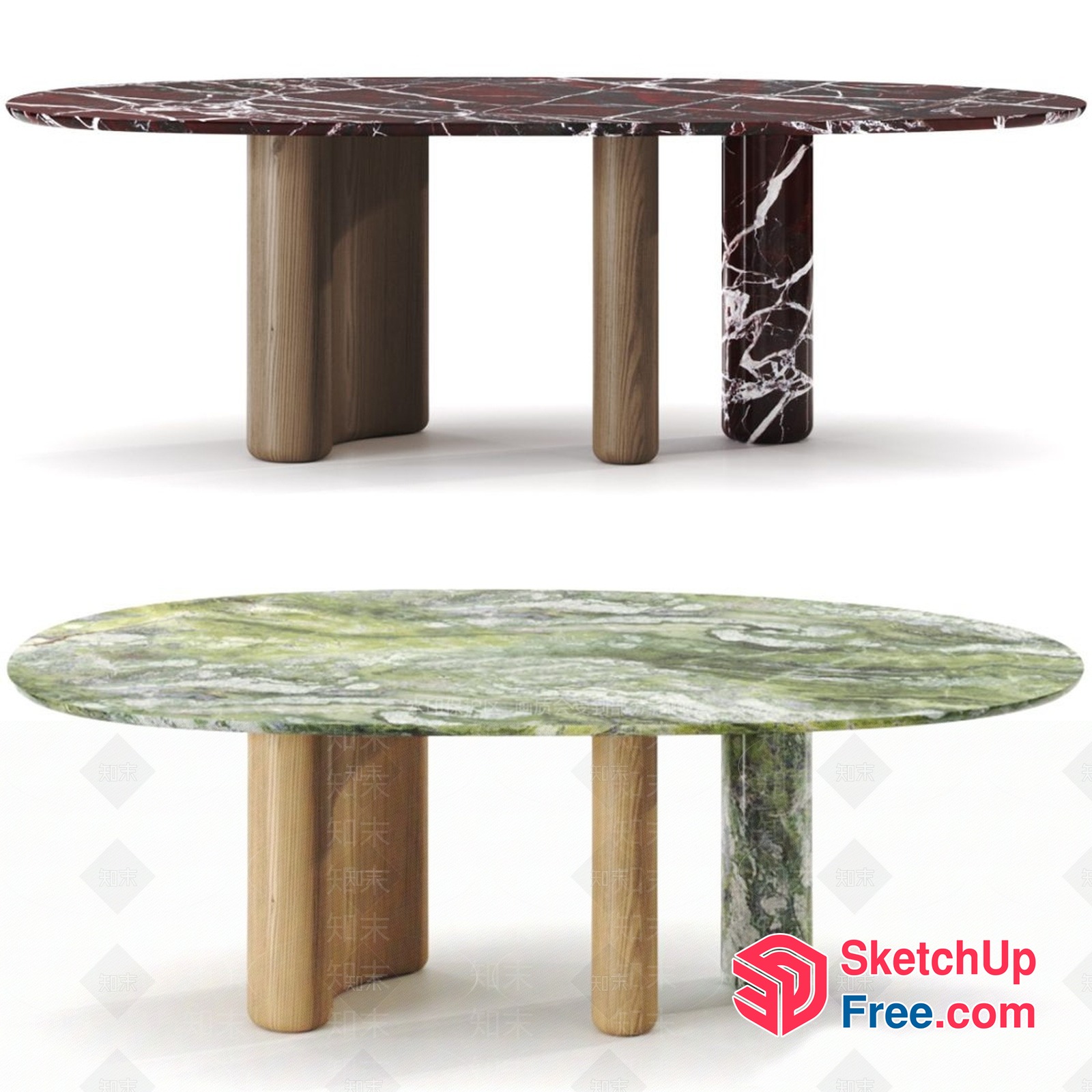 Elegant Marble Coffee Table 3D SketchUp File
