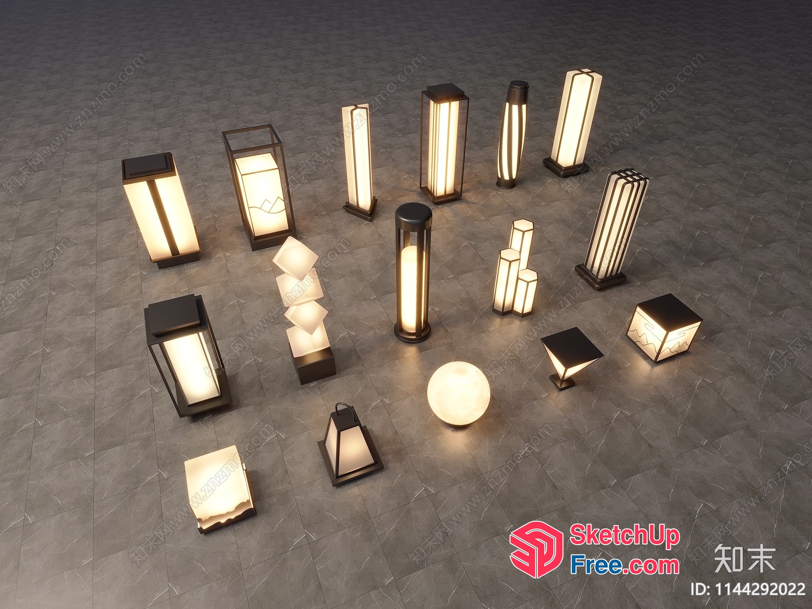 Collection Of Various Lighting Fixtures 3D SketchUp File