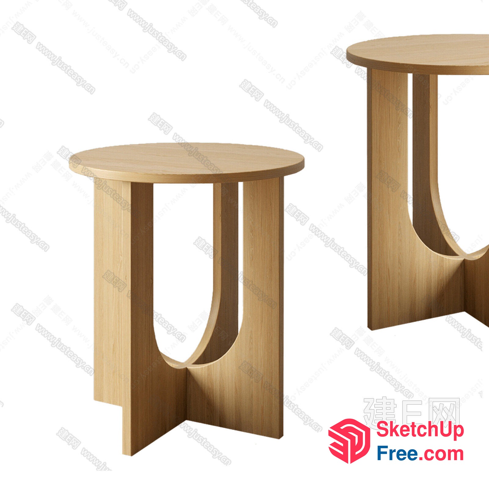 Simple Modern Side Table 3D SketchUp File