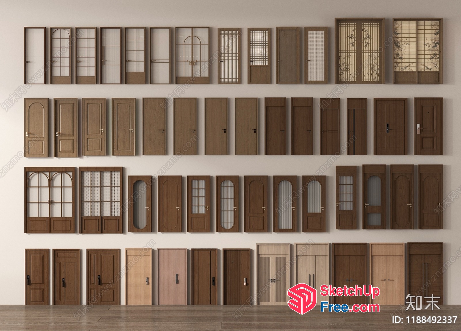 Various Doors And Windows 3D SketchUp File