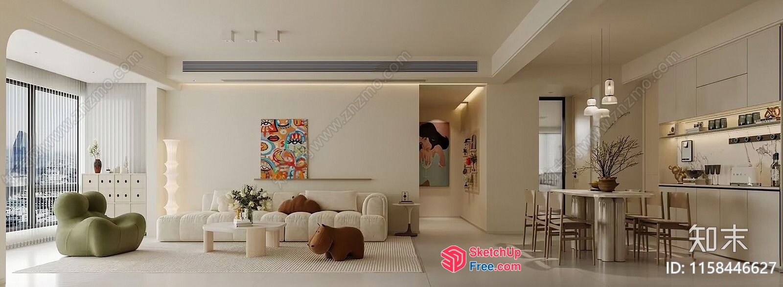 Minimalist Modern Interior Design 3D SketchUp File