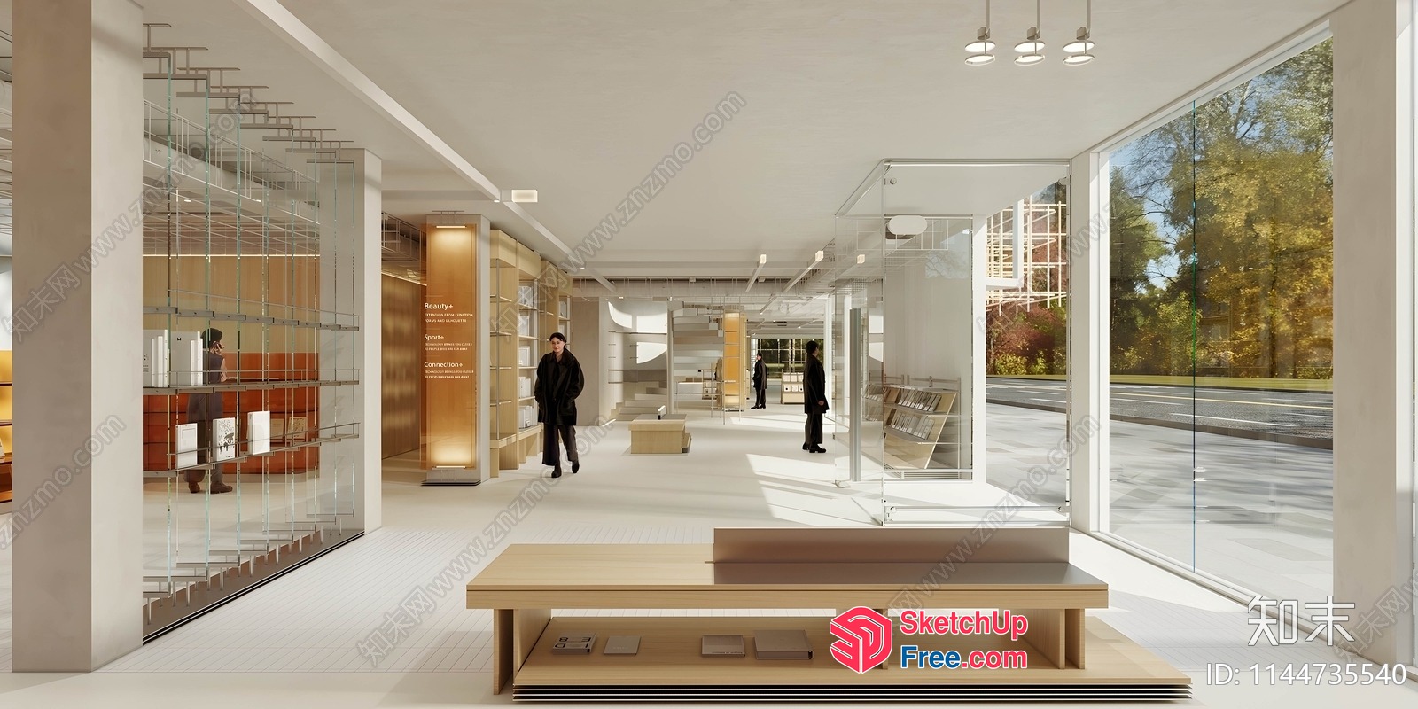 Modern Minimalist Office Interior Design 3D SketchUp File