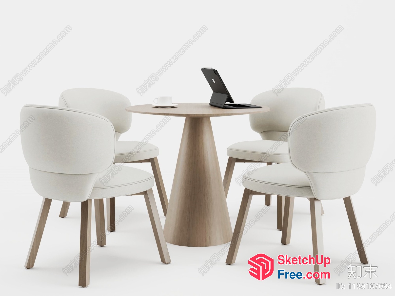Modern Minimalist Office Furniture 3D SketchUp File