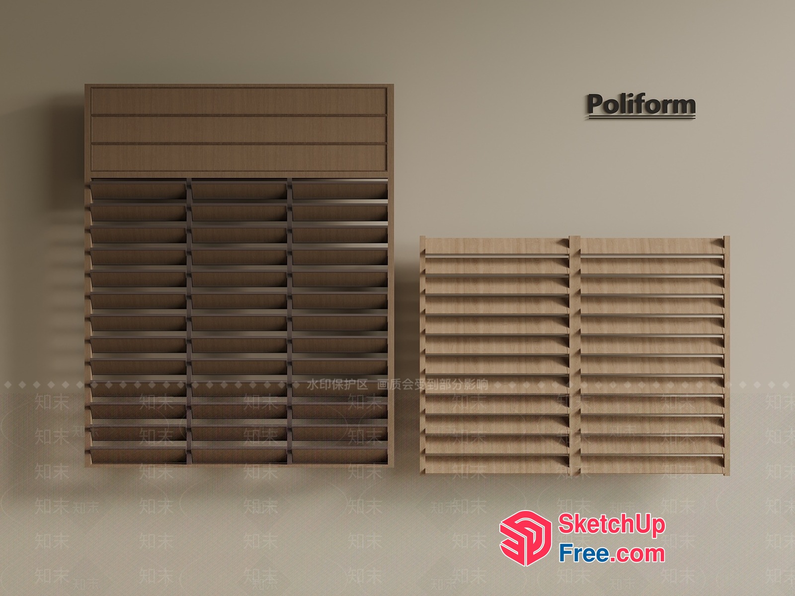 Poliform Interior Decorations 3D SketchUp File
