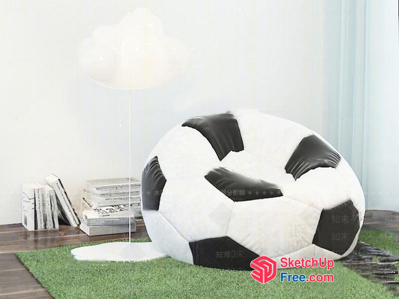 Sports-Inspired Living Room 3D SketchUp File