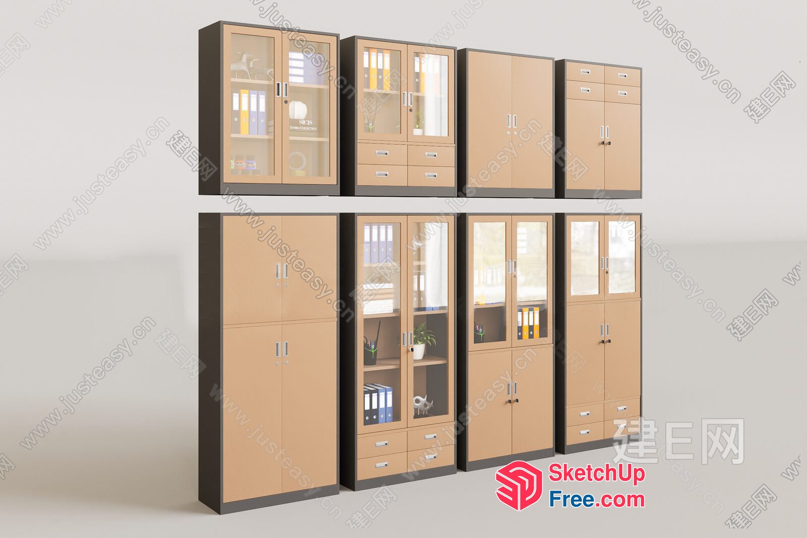 Modern Office Furniture Collection 3D SketchUp File