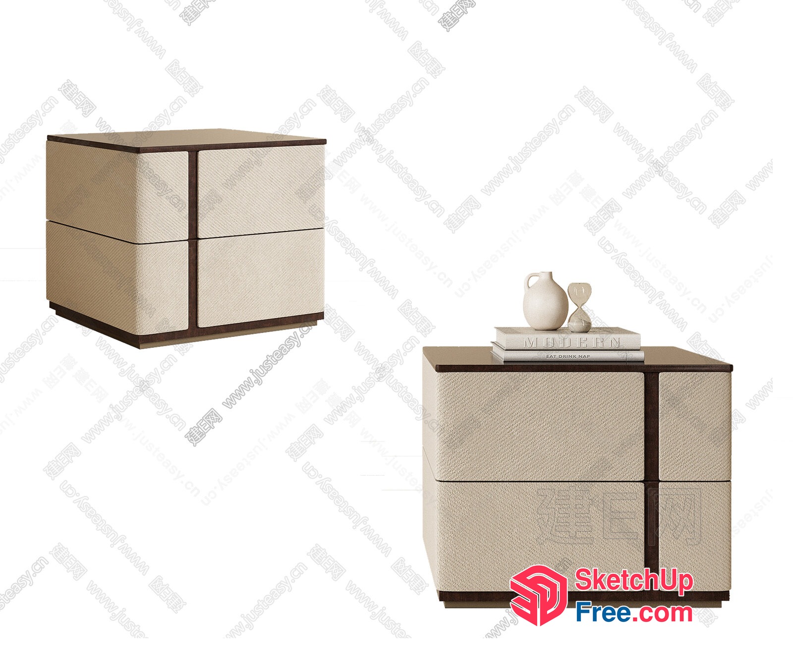 Modern Creamy Style Furniture 3D SketchUp File