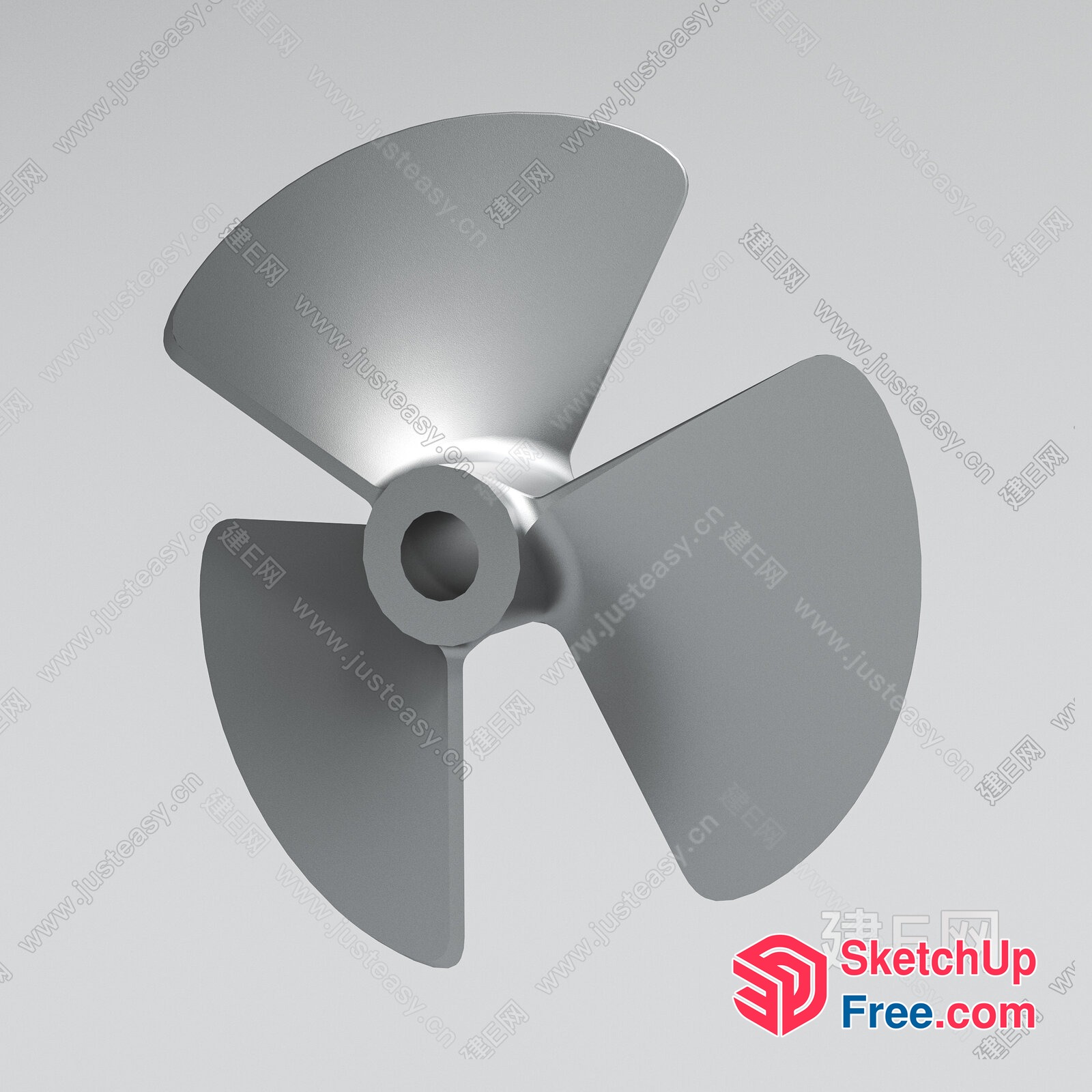 Metal Fan Propeller 3D SketchUp File
