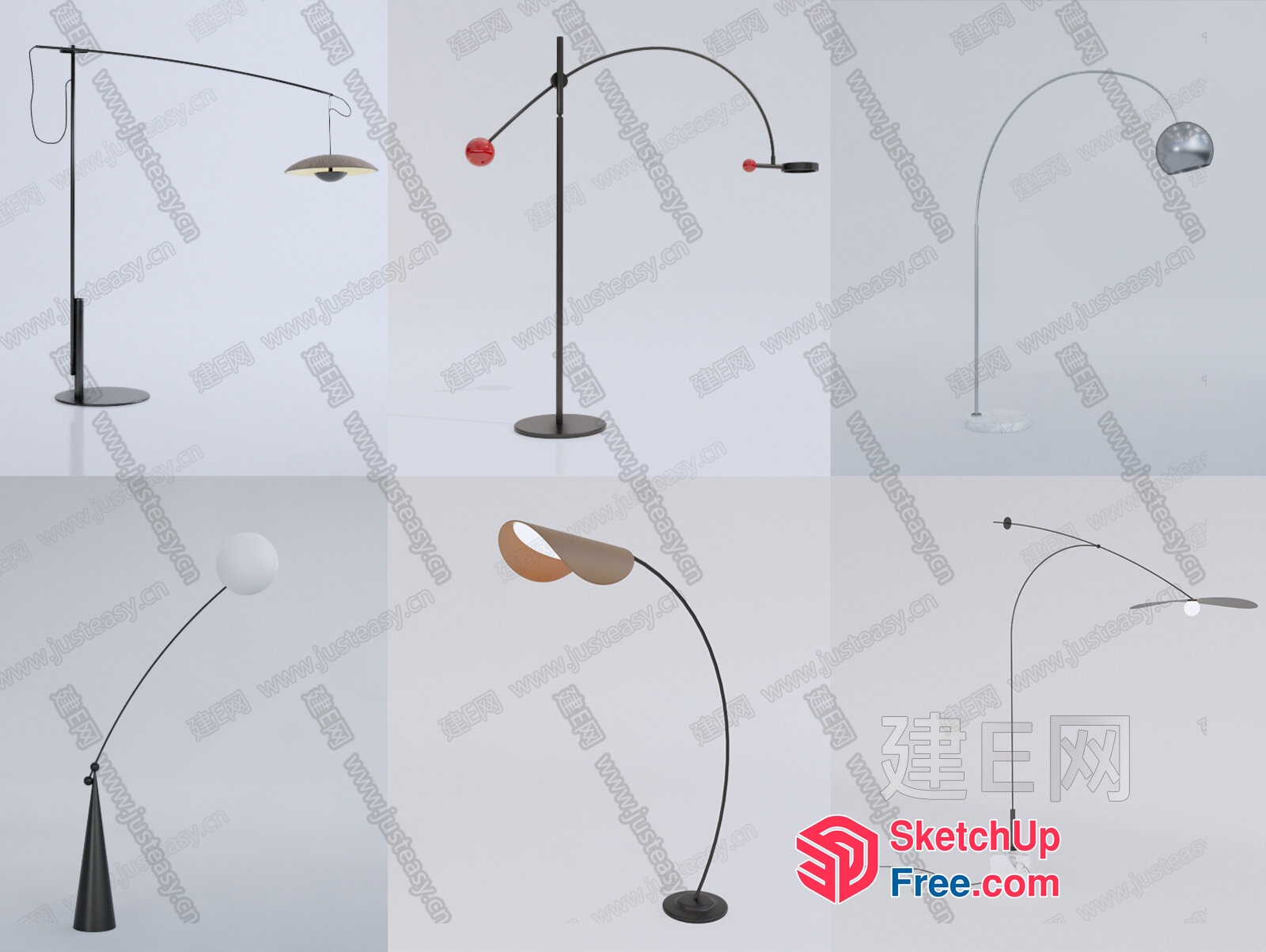 Modern Floor Lamps For Contemporary Spaces 3D SketchUp File