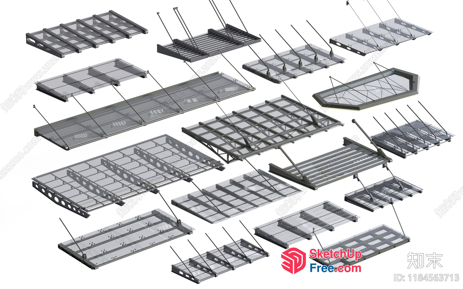 Architectural Staircase Components 3D SketchUp File
