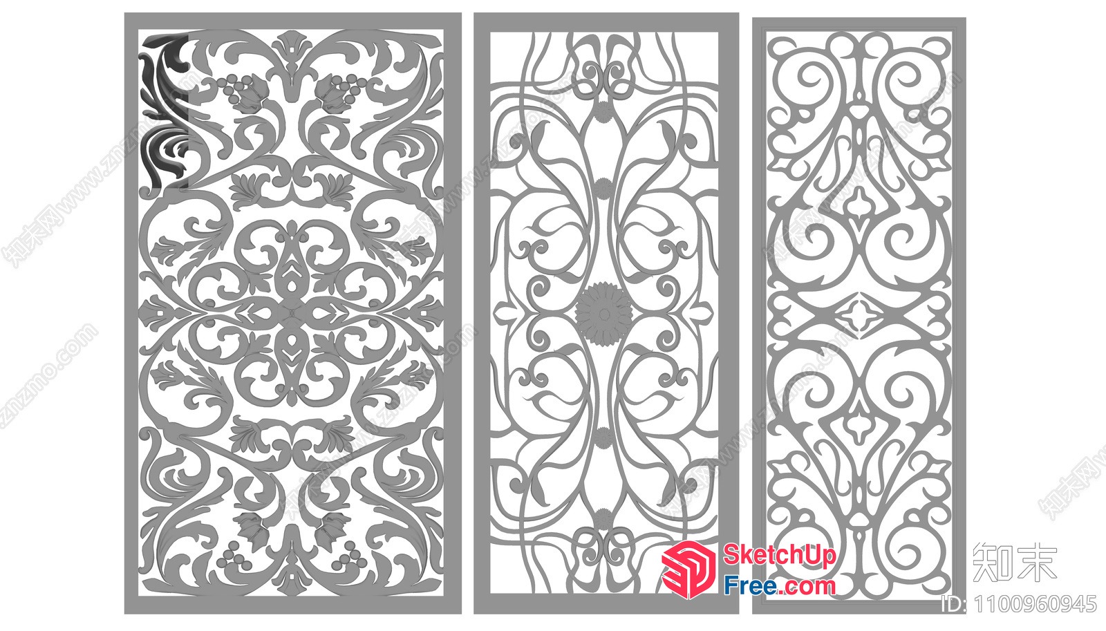Ornate Decorative Screens 3D SketchUp File