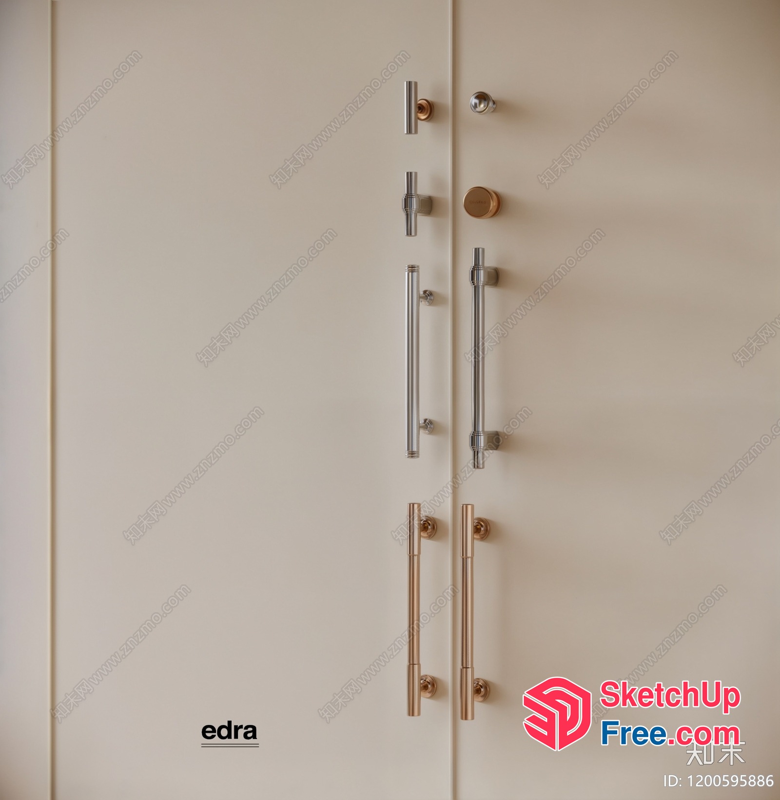 Decorative Door Handles And Knobs 3D SketchUp File