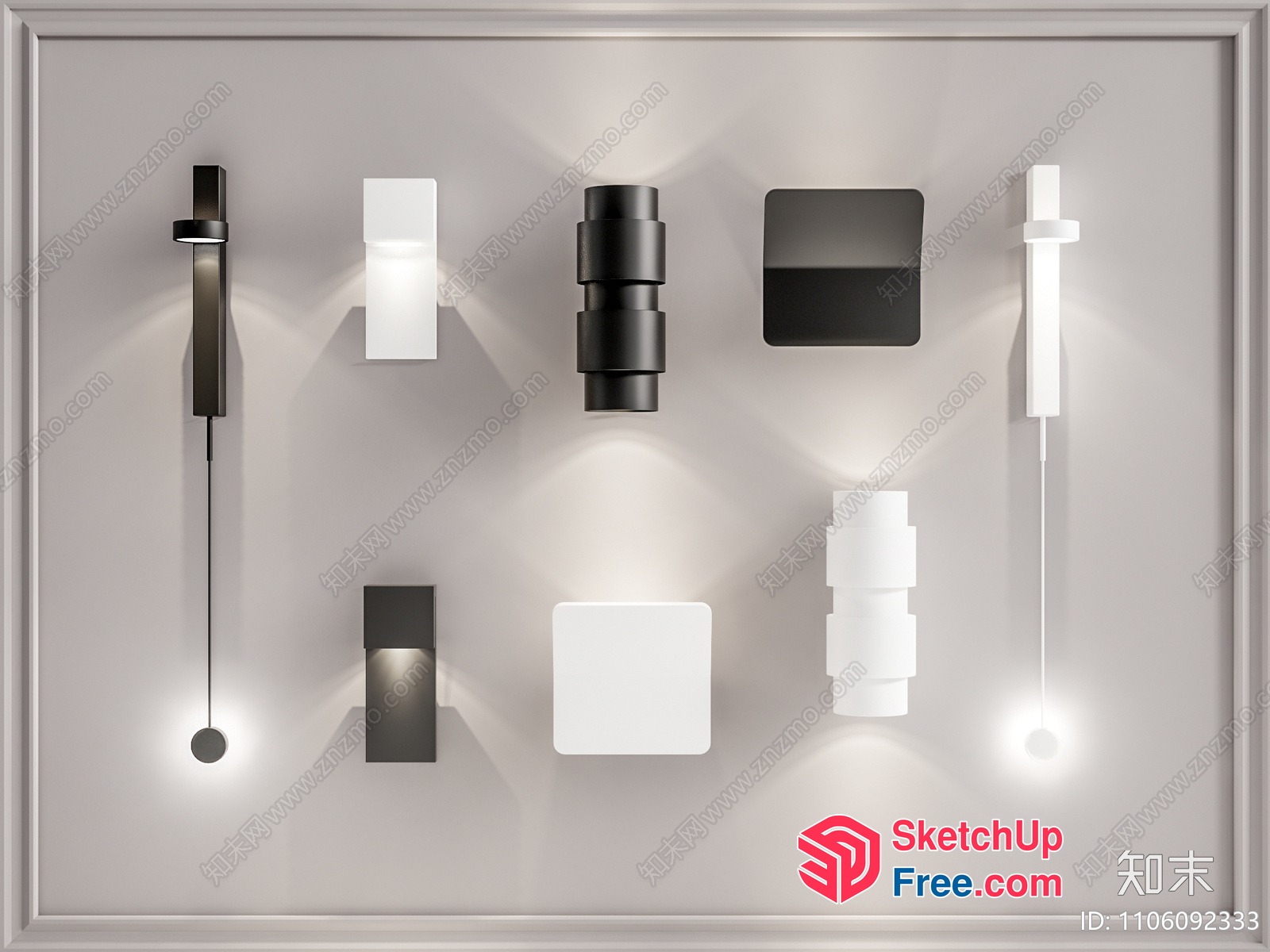 Modern Wall Light Collection 3D SketchUp File