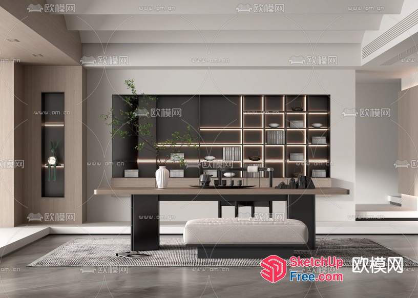 Modern Minimalist Interior Design 3D SketchUp File