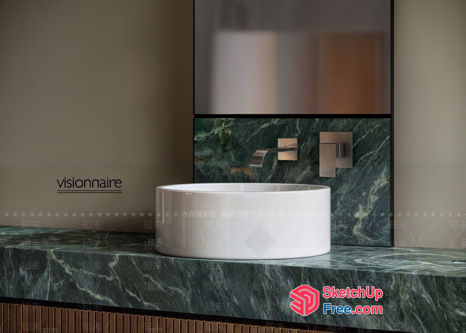 Visionnaire Bathroom Interior 3D SketchUp File
