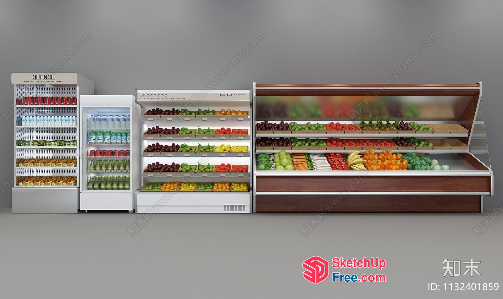 Fruit And Vegetable Display 3D SketchUp File