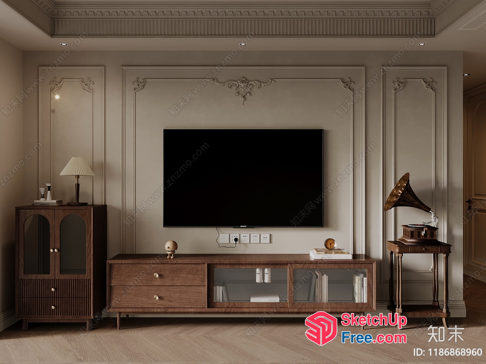 Luxurious Classic Living Room Interior 3D SketchUp File